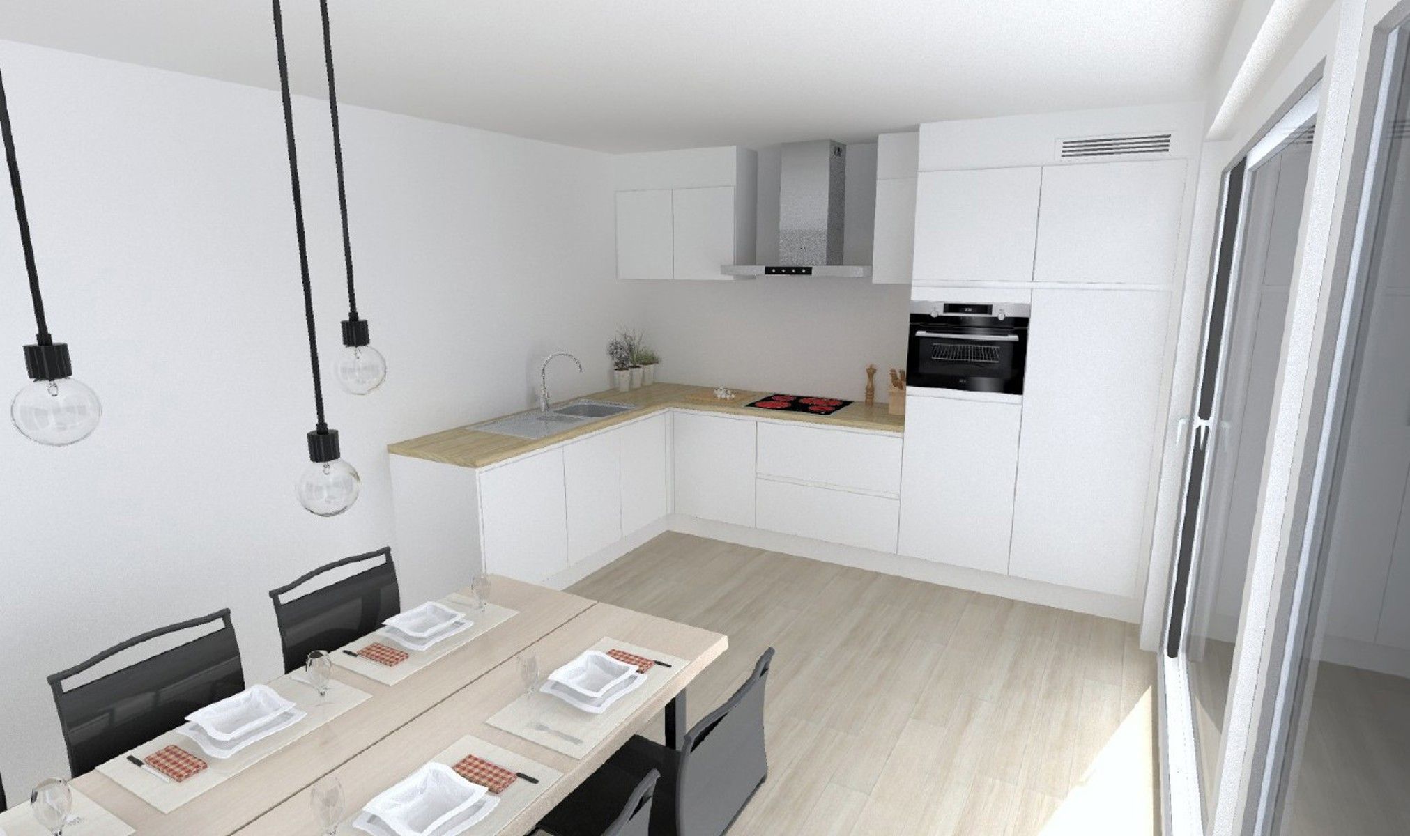 Ruim duplex appartement met 2 slaapkamers ruime terrassen foto 3