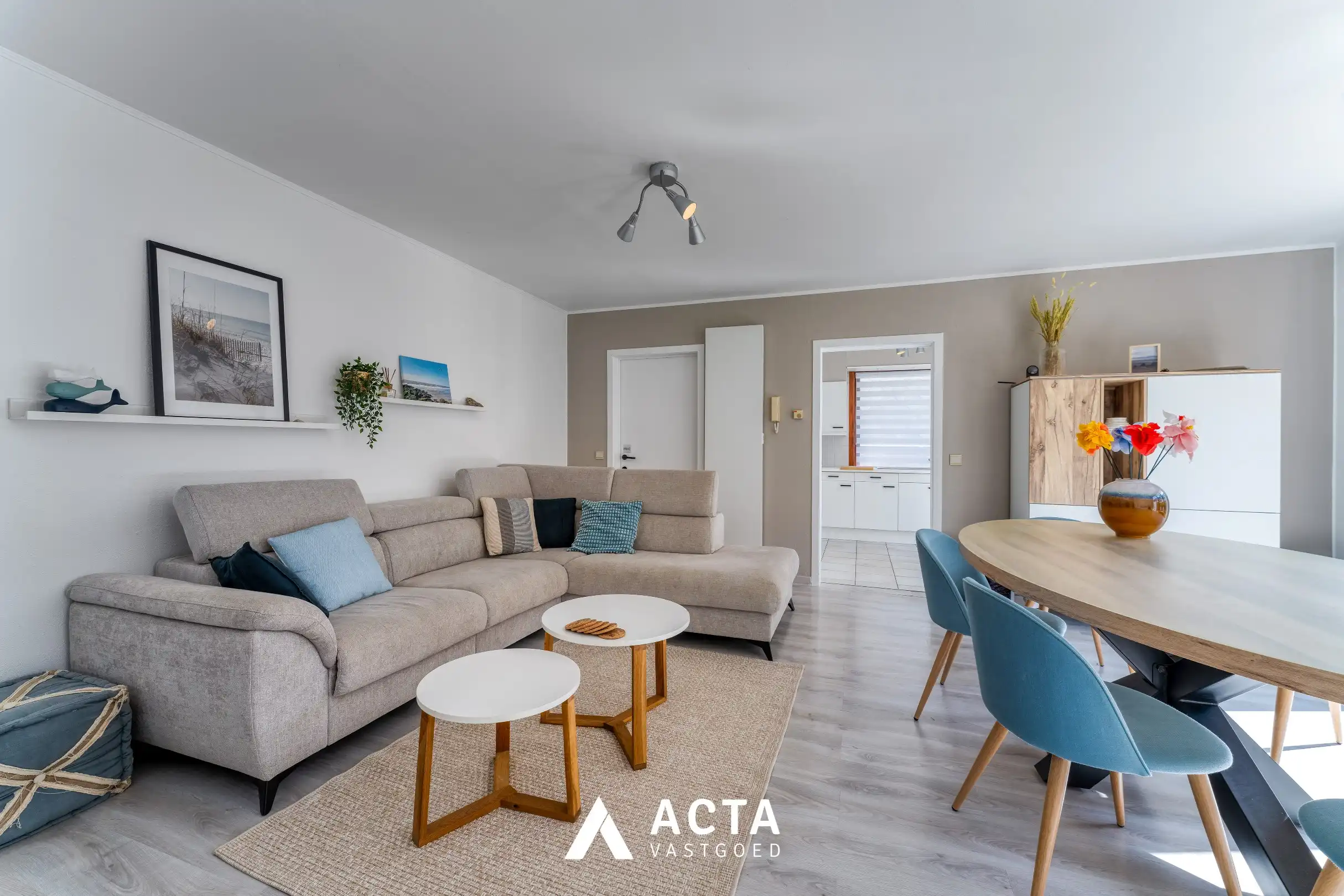 Gelijkvloers 3-slpk-appartement+tuin in Mariakerke foto 5