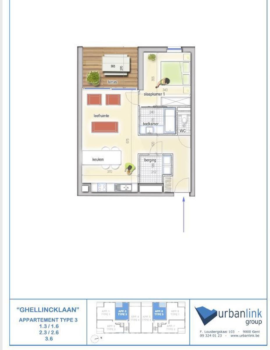 Leuke 1 slaapkamer in St-Denijs-Westrem foto 10