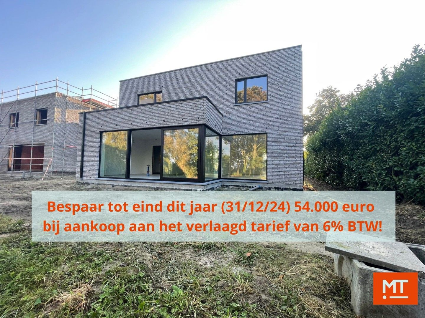 Nieuwbouwvilla op 1.101 m² te koop in Zonnebeke foto 1