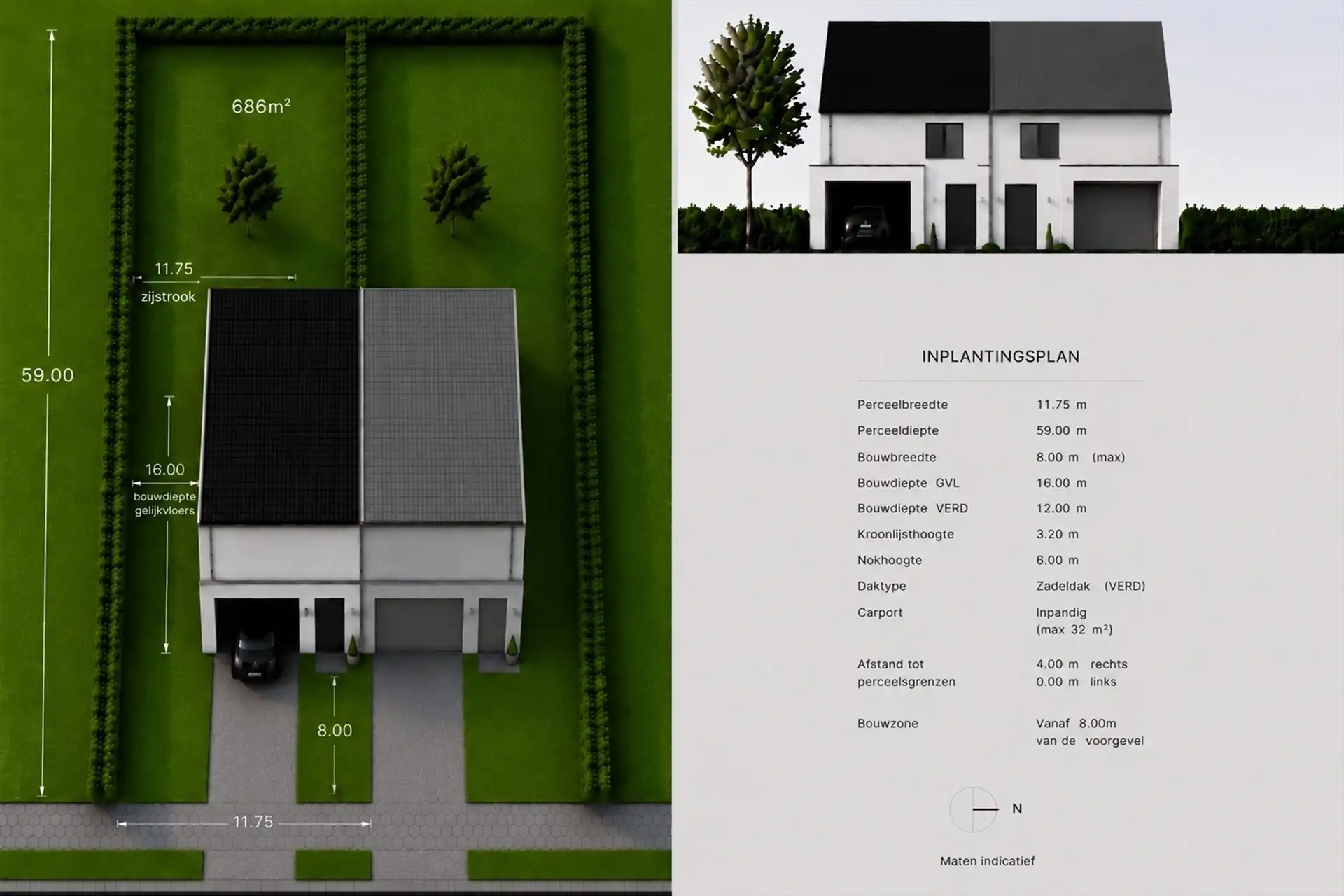Gunstig gelegen bouwgrond van 686m² foto 2