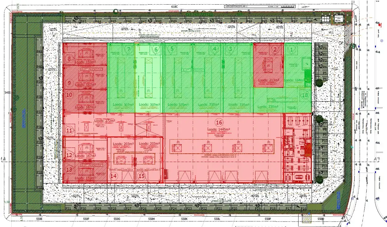 NB MAGAZIJN (307 m²) inclusief 2 private PARKEERPLAATSEN op industriezone te Zedelgem foto 7