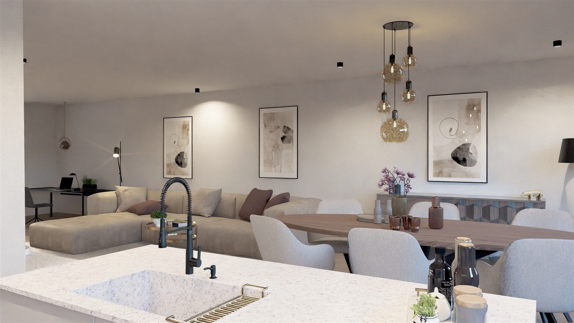 Nieuwbouwwoning  met 3 slaapkamers in nieuwe verkeersvrije woonwijk foto 25