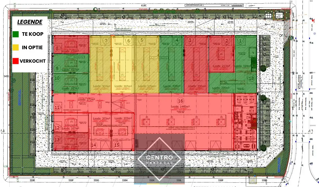 Laatste KMO-units te koop: "NB MAGAZIJN (335 m²)" inclusief 2 private PARKEERPLAATSEN op industriezone "De Schatting" te Zedelgem foto 9