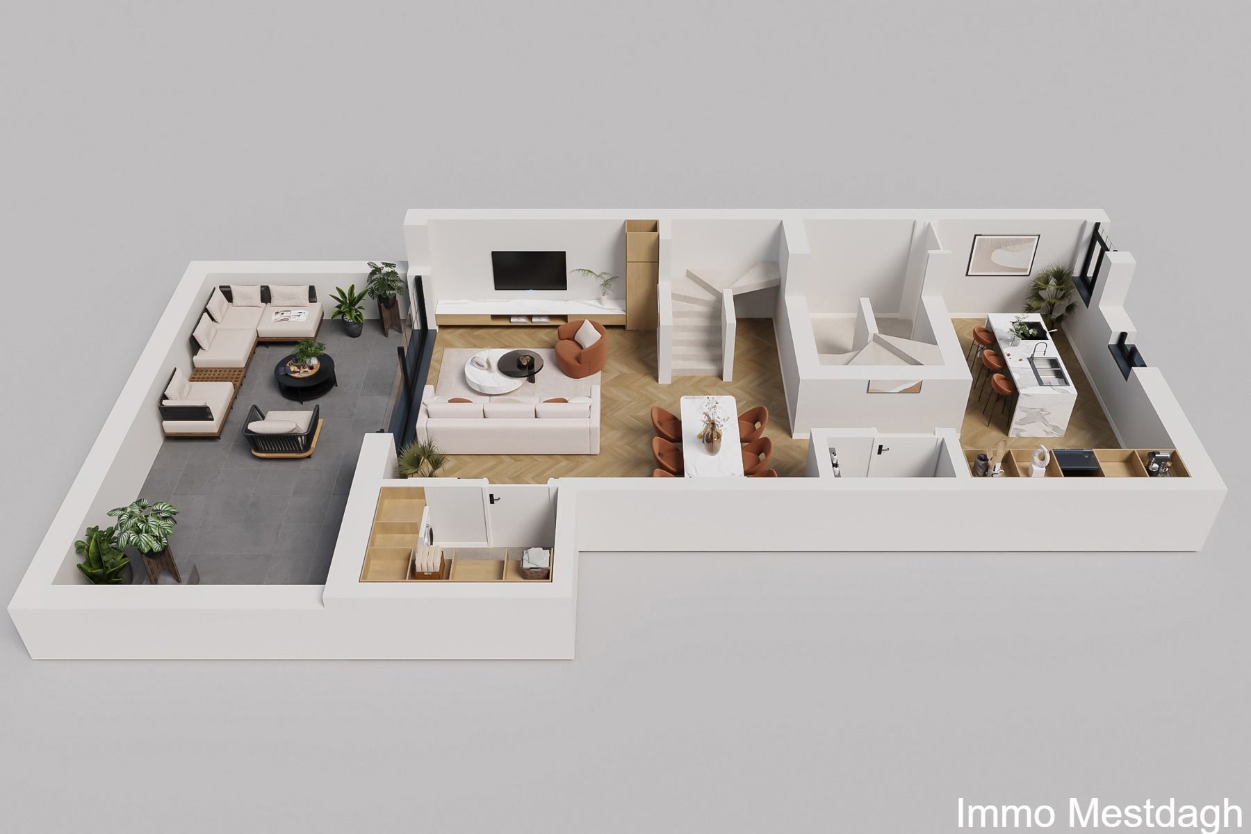 Prachtig nieuwbouw (2025) duplex appartement met terras en autostaanplaats foto 3