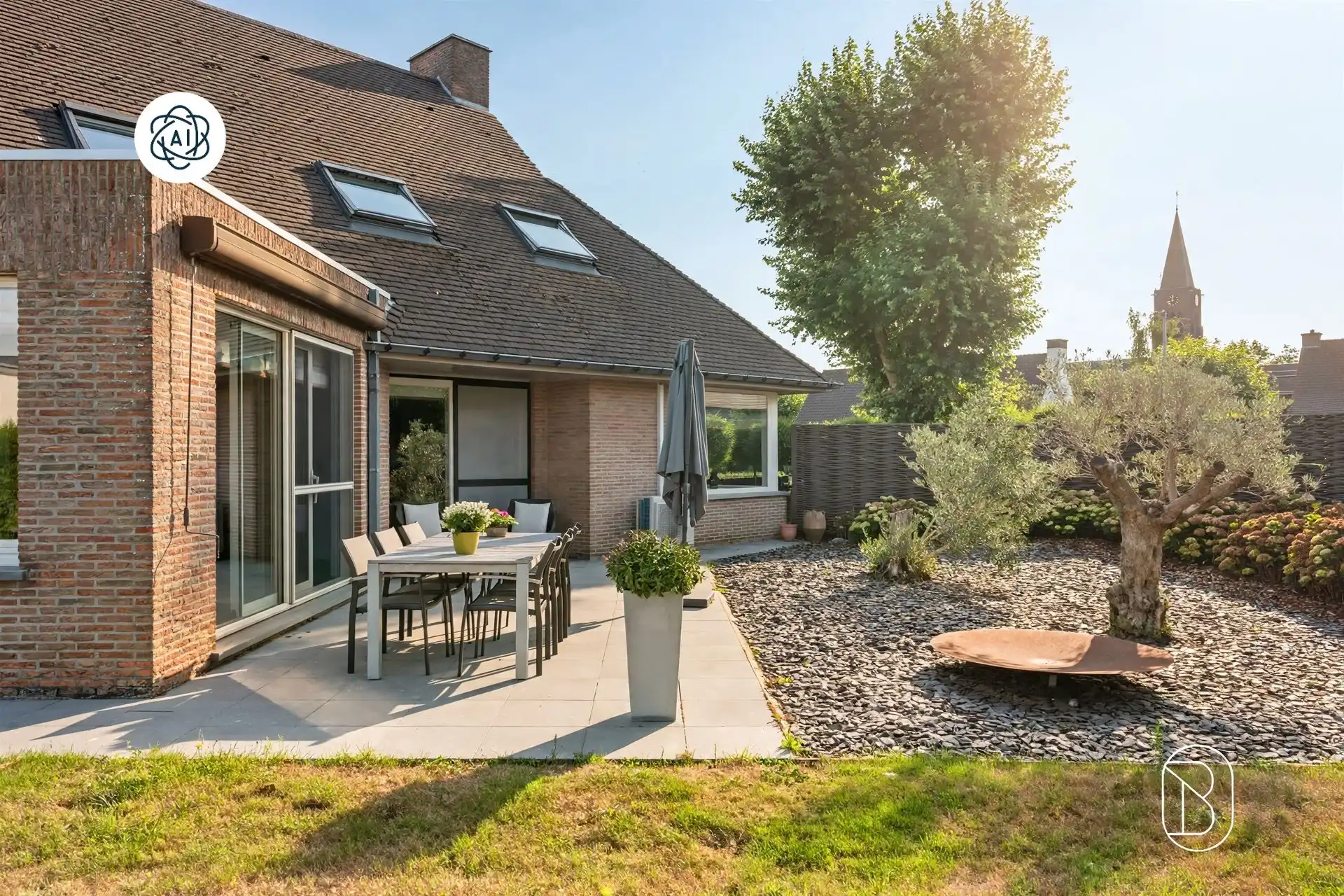 Villa met polyvalente praktijkruimte in doodlopende straat foto 2