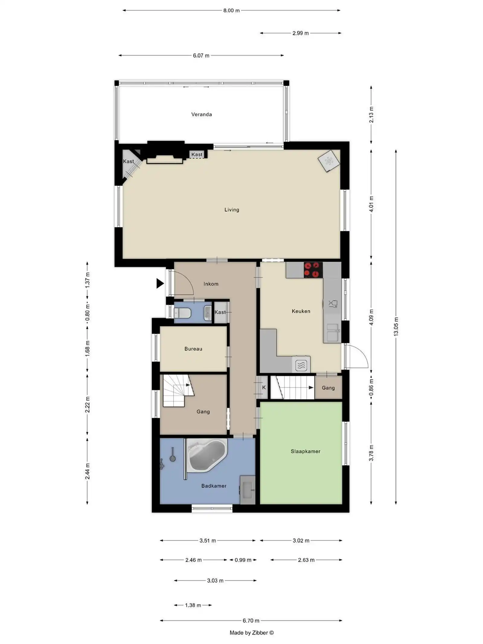 Woning met 3 slaapkamers en bureau te Alsemberg foto 2