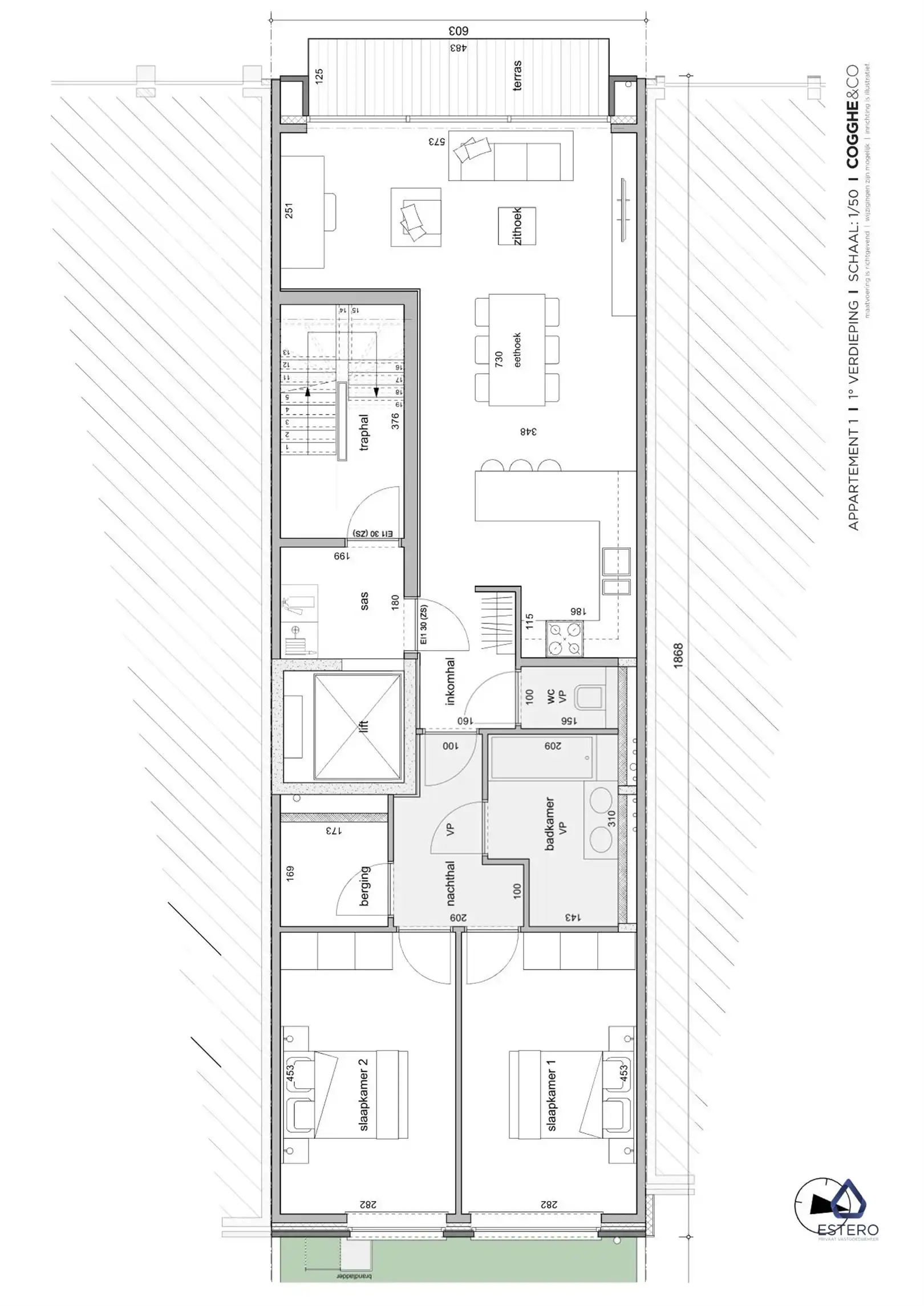 Ruim 2-slaapkamerappartement nabij het bruisende Eilandje foto 13