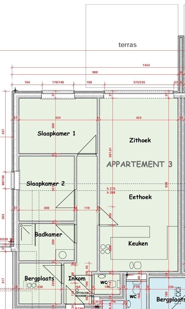 Gelijkvloers appartement met tuin en 2 slaapkamers te huur in Zutendaal foto 2