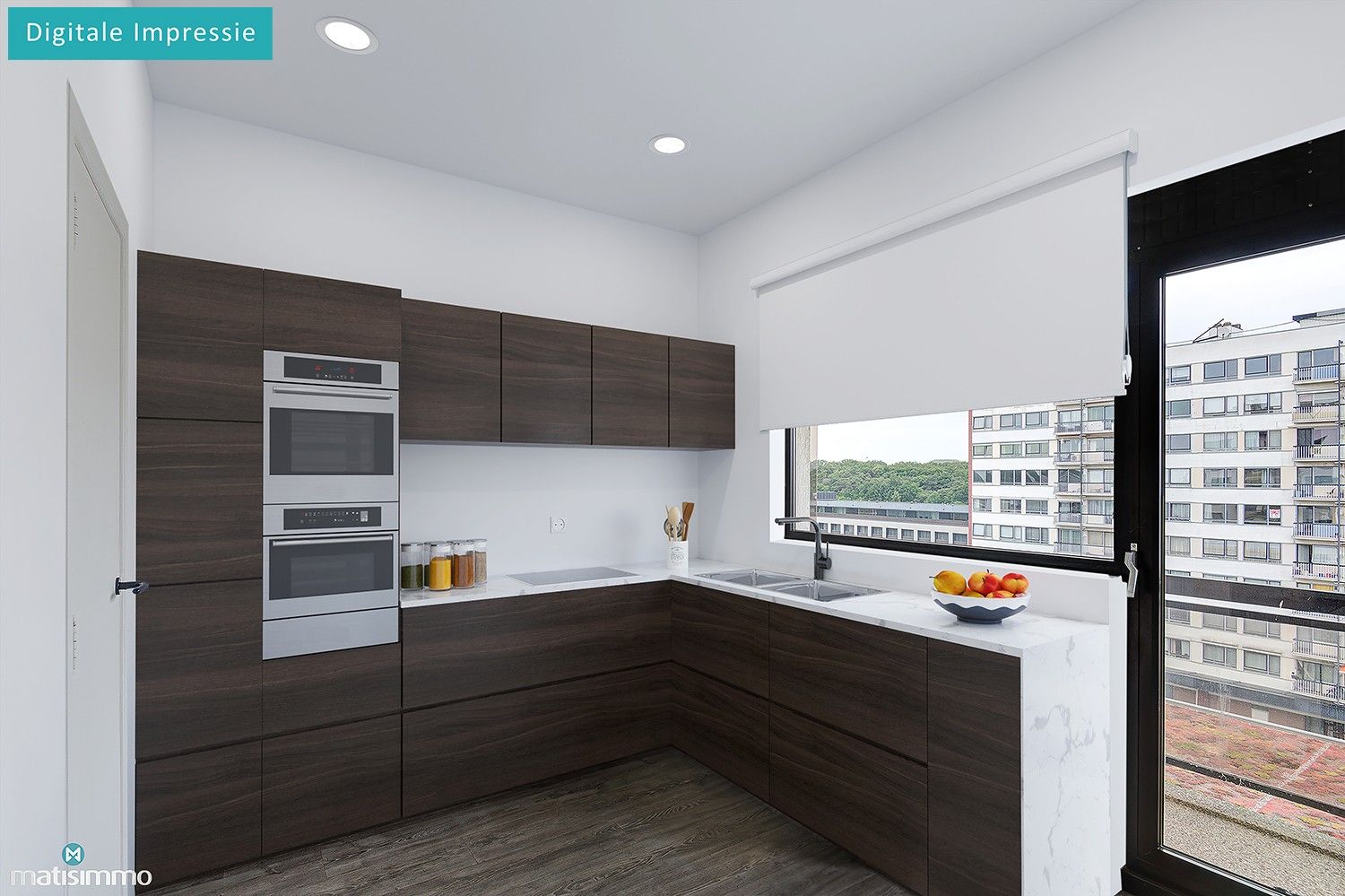 VOORTREFFELIJK GELEGEN APPARTEMENT MET GARAGEBOX EN 2 SLAAPKAMERS IN HARTJE GENK foto 6
