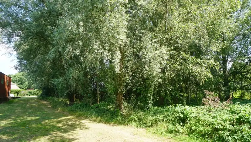 Bouwgrond 8 are 80 ca open bebouwing vlakbij centrum met mooi achterzicht op groene omgeving foto 3