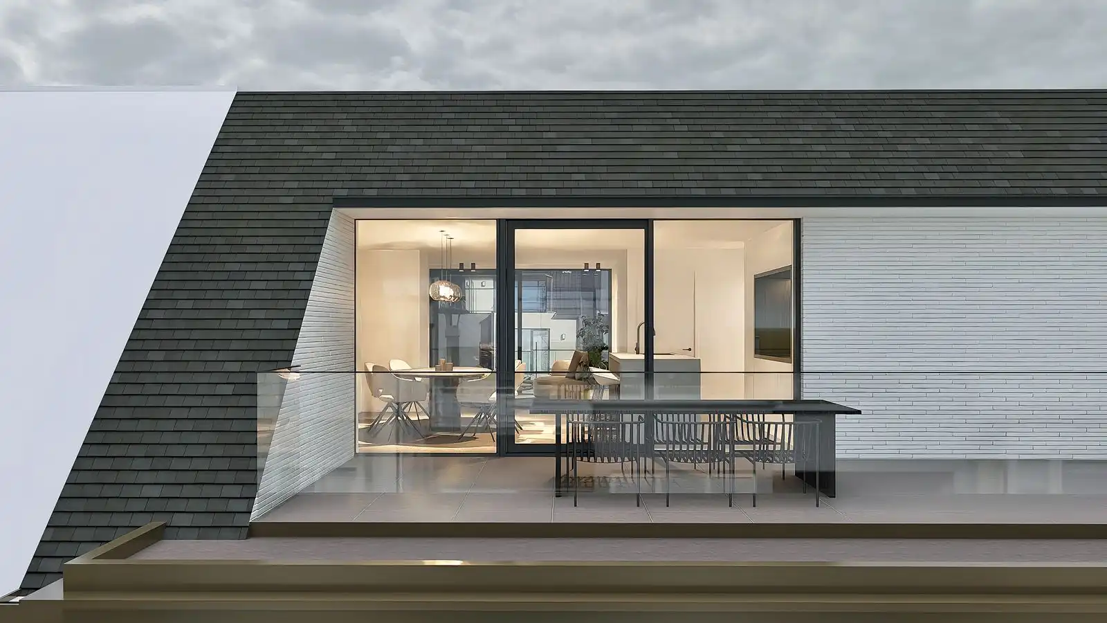 Penthouse appartement met 2 slaapkamers en zeer ruime terrassen foto 3