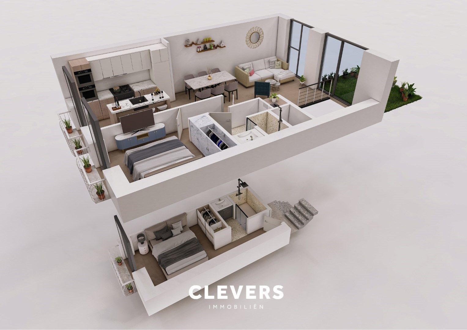 Twee renovatieprojecten met vergunde bouwplannen. foto {{pictureIndex}}