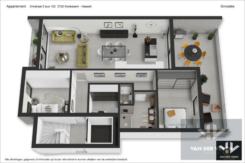 Stijlvol en energiezuinig wonen in het hart van Haspengouw (Kortessem)! Prachtig nieuwbouwappartement met 2 slaapkamers en een ruim, overdekt terras op zeer centrale en rustige locatie! foto 23