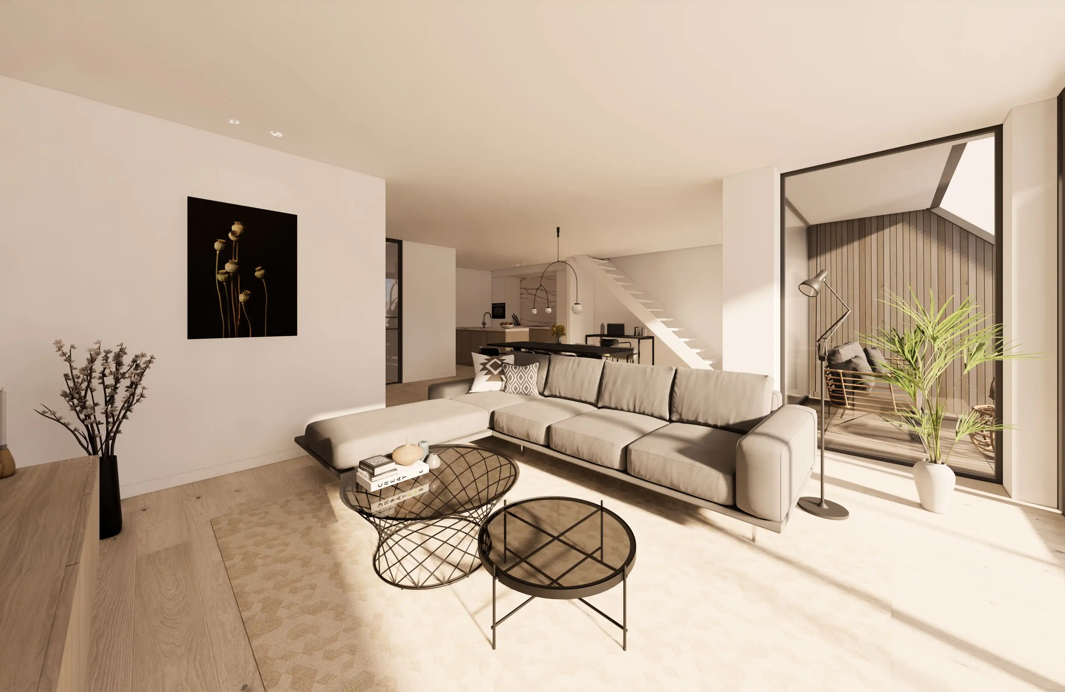 UNIEK DUPLEX APPARTEMENT MET 3 SLAAPKAMERS EN TERRASSEN – OP WANDELAFSTAND VAN ZEE! foto 4