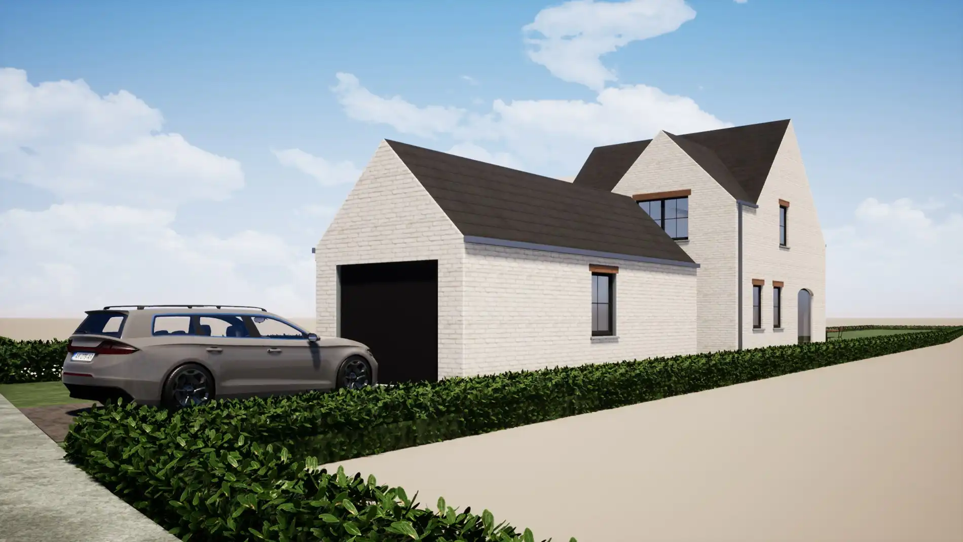 Ruime nieuwbouwwoning in landelijke setting te Kortemark foto 3