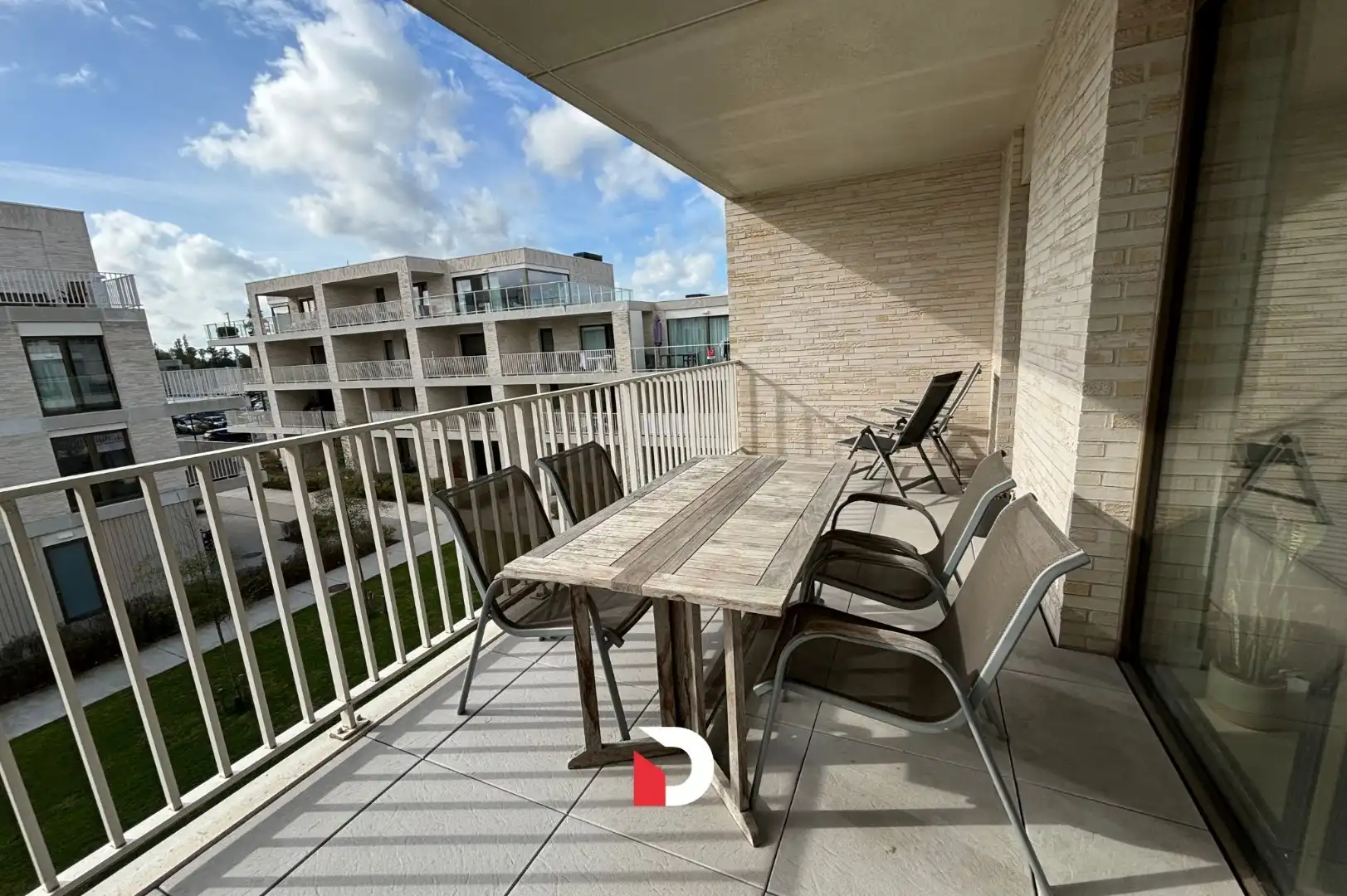 Nieuwbouwappartement met 1 slaapkamer en terras in groen kader vlakbij Brugge foto 8