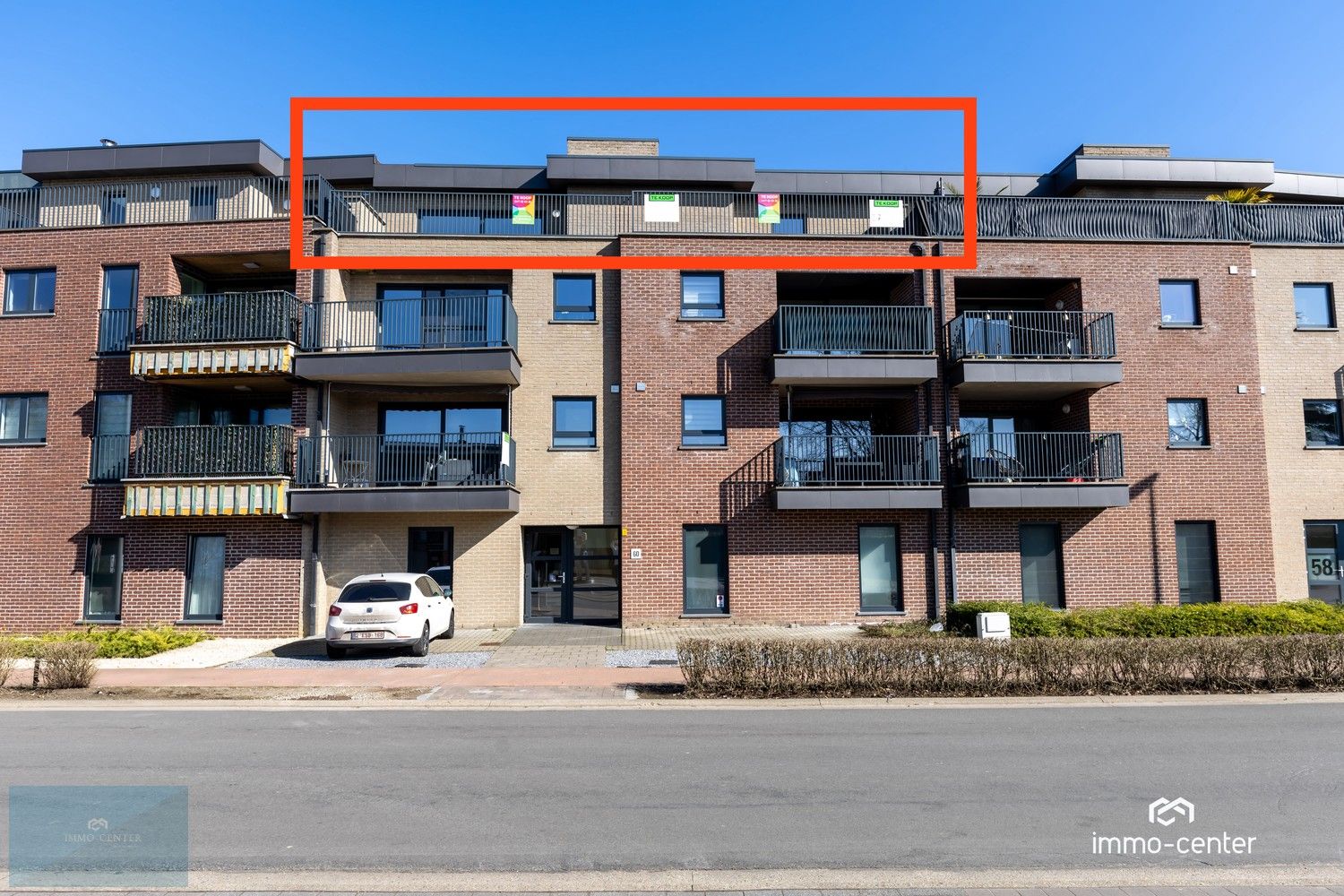 Penthouse met 2 slaapkamers en terras aan voor en achterzijde foto 5