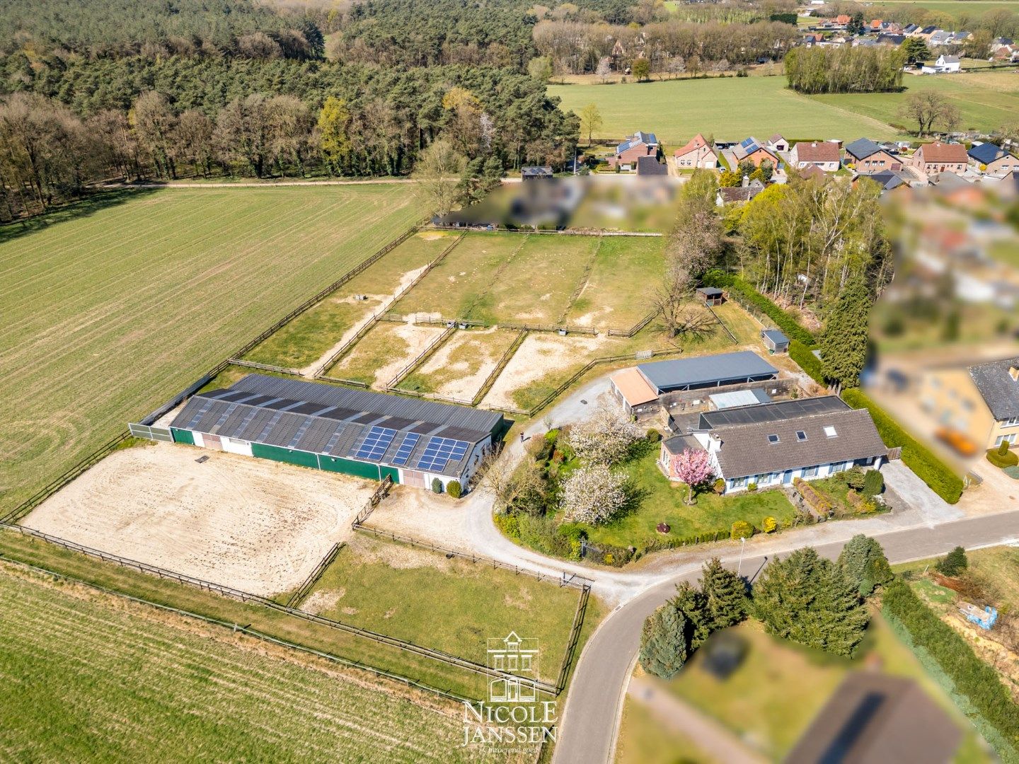 Vrijstaande gezinswoning op een royaal perceel met eigen weiland en paardenstallen foto 2