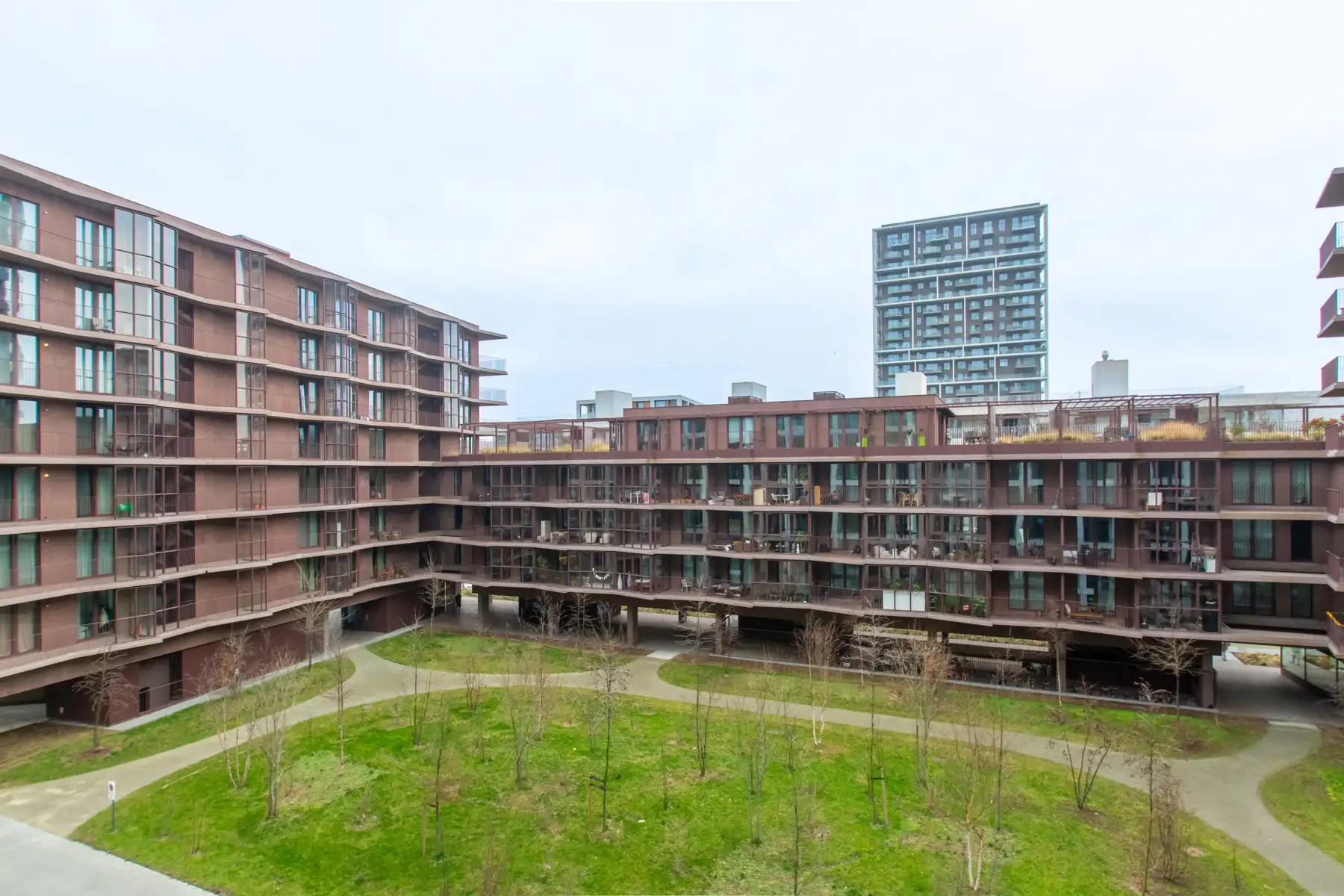 Ongemeubeld 1-slpk app. met terras en zicht op binnenpark foto 5