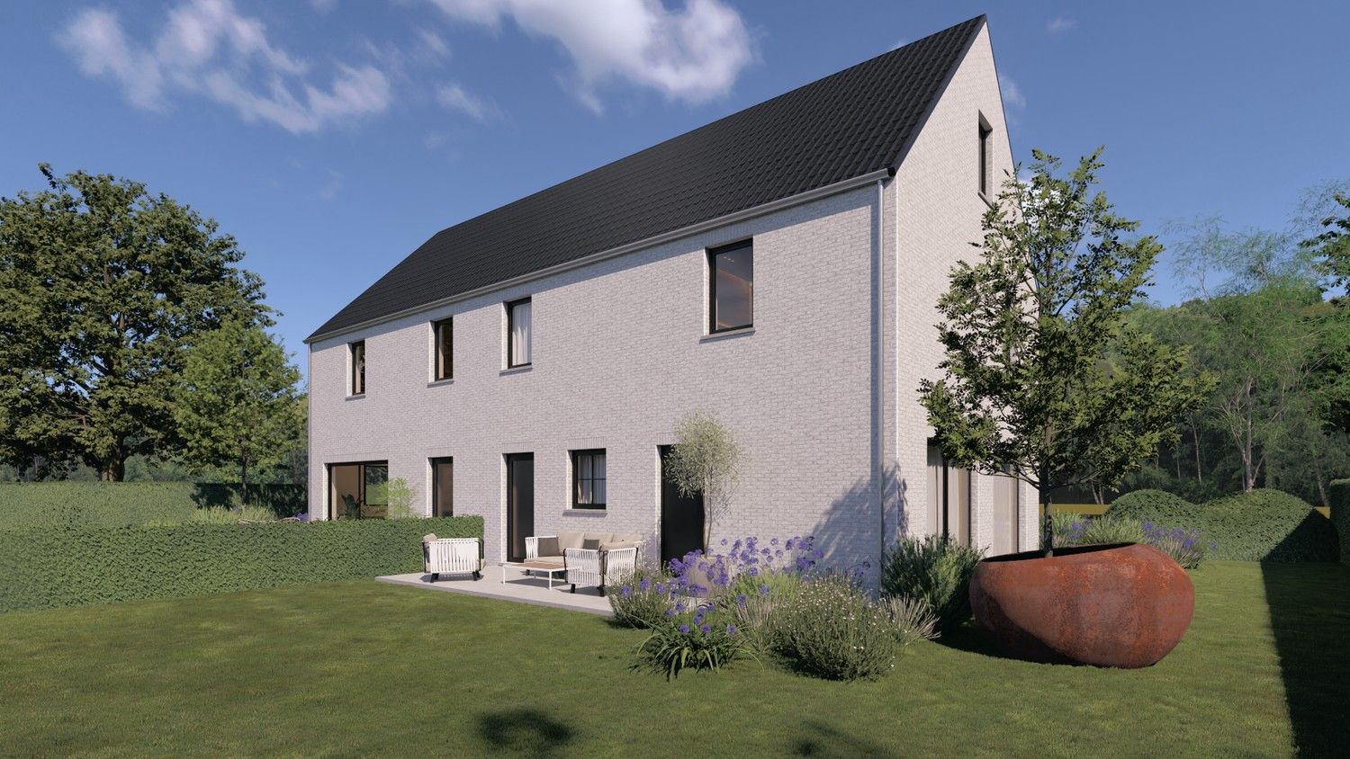 Villa Grenszicht - Moderne nieuwbouwwoningen op een zuidgericht perceel in Lanaken foto 9