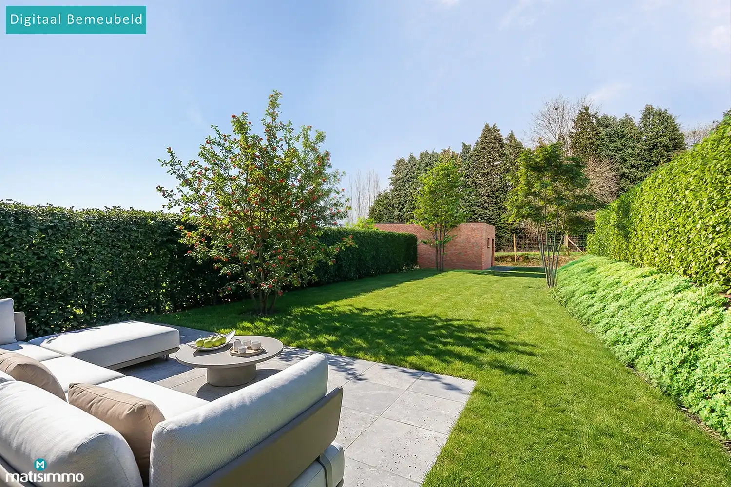 VOLLEDIG AFGEWERKTE EN GESCHILDERDE NIEUWBOUWWONING (EPB E10) MET 3 SLAAPKAMERS, 2 BADKAMERS, 2 GARAGES, KELDER EN AANGELEGDE TUIN IN WERM foto 32