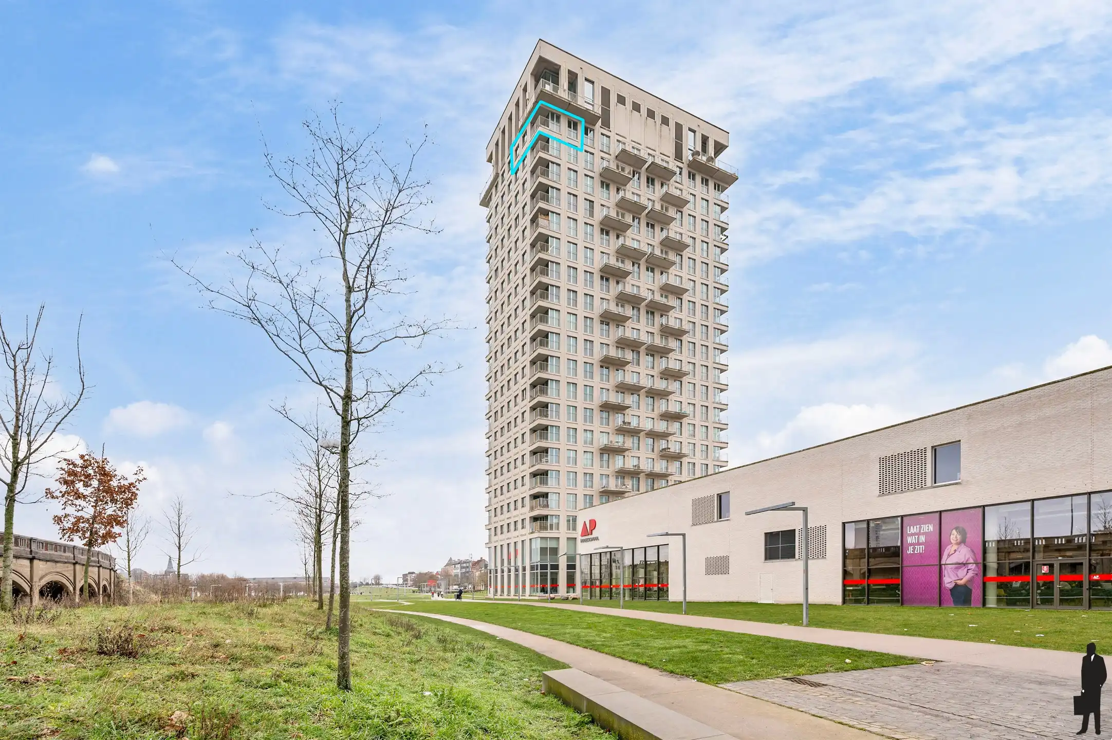 Wonen boven Antwerpen – Exclusief Panorama op de 19e verdieping foto 16