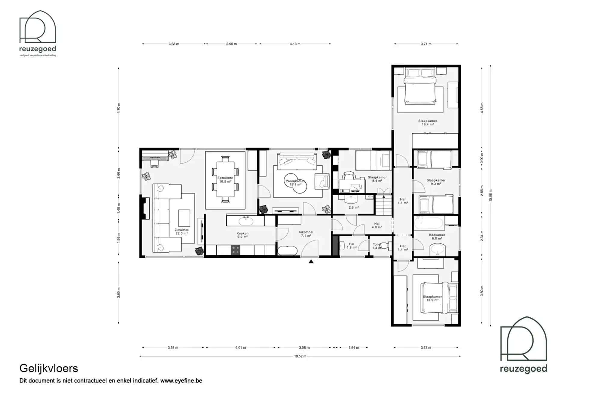 Unieke bungalow (4 slaapkamers) in het groen van Bonheiden  foto 27