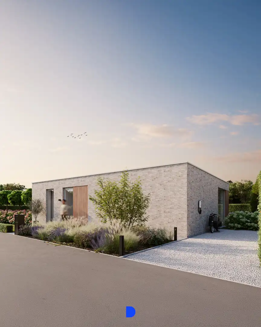 Vrijstaande nieuwbouwwoning in Rumbeke foto 2