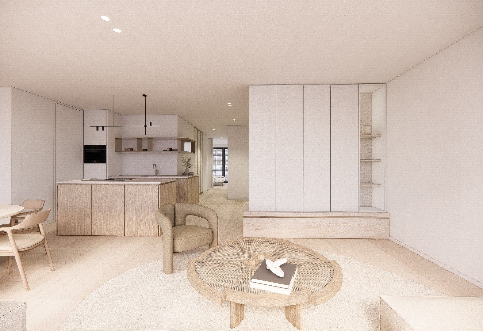 Nieuw appartement gelegen aan de zuidkant van het vernieuwde Burg. Fr. Desmidtplein. Gevelbreedte van ca. 8 meter. foto 2