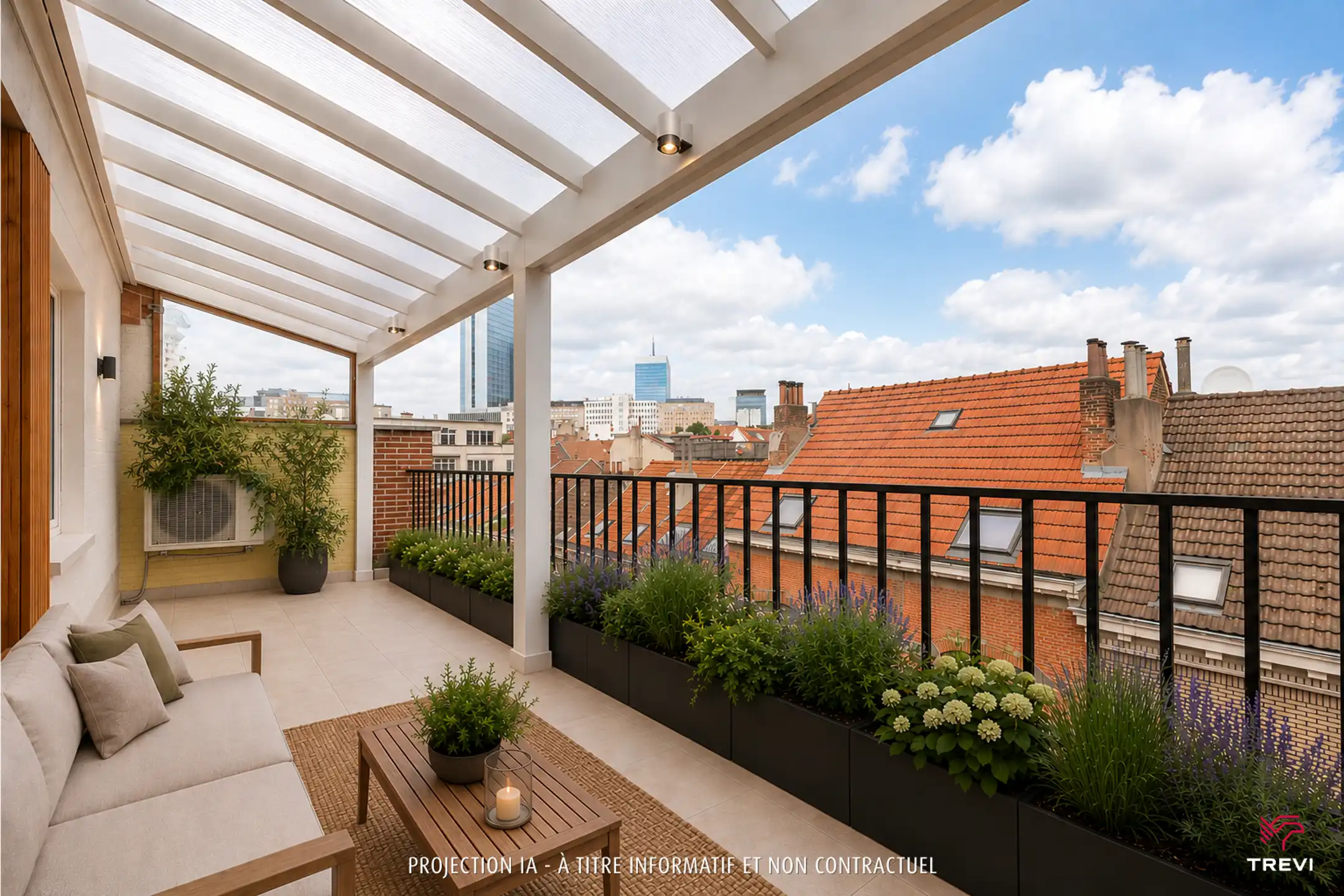 Bovenste verdieping met groot terras en vrij uitzicht foto 7