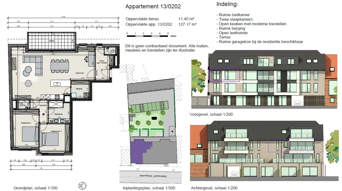 Appartement met 2 slaapkamers en terras te Gistel  foto 9