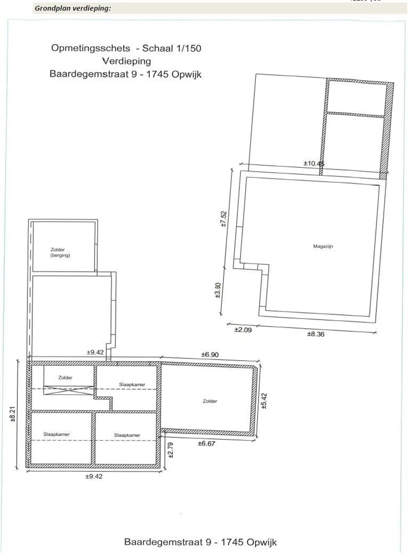 Zeer ruime woning + loods/atelier op 21 are 50 ca foto 39