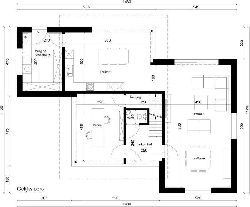 Nieuw te bouwen alleenstaande woning te Izegem. foto 3