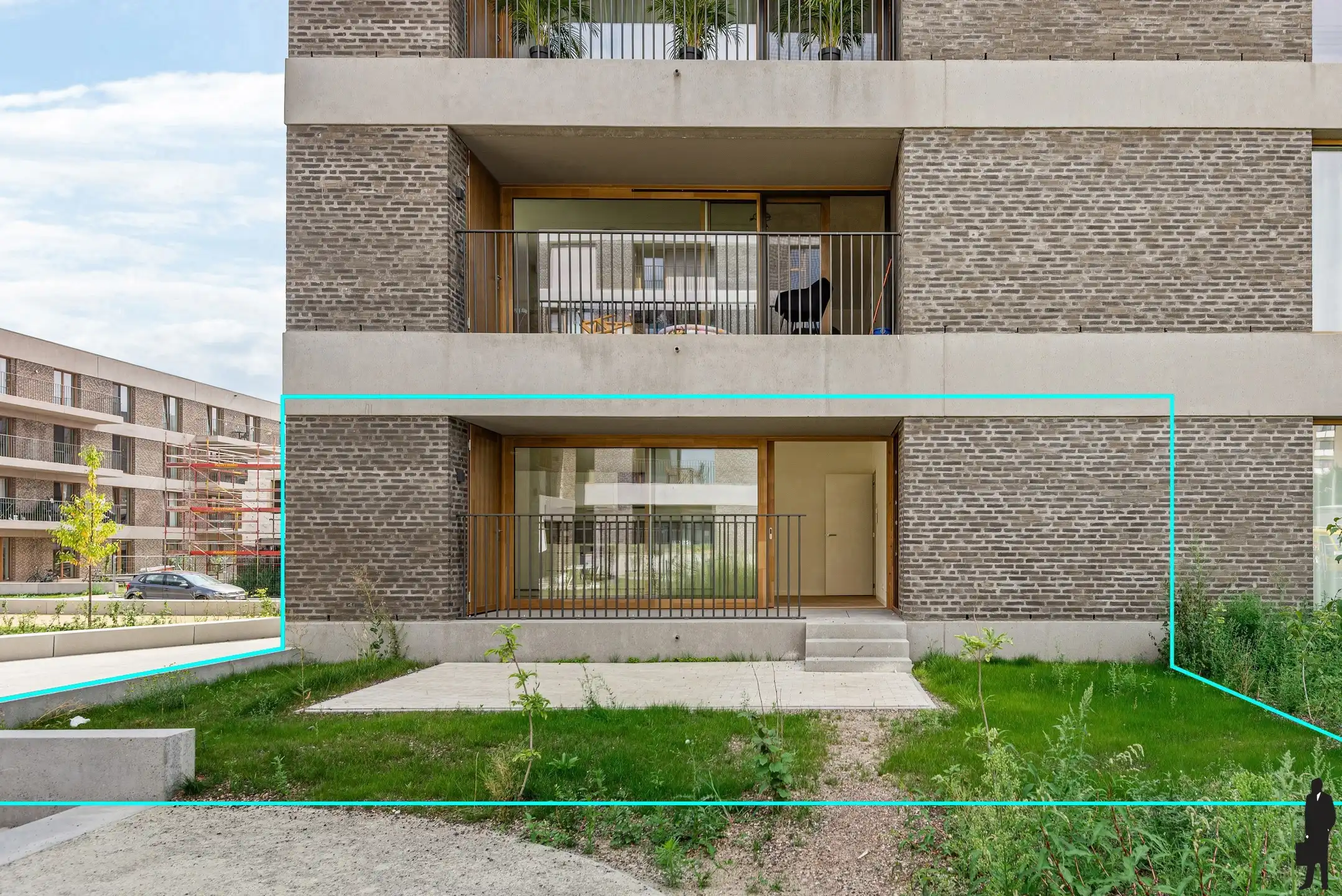 Gelijkvloers app met tuin in prestigieus project in Wilrijk foto 18