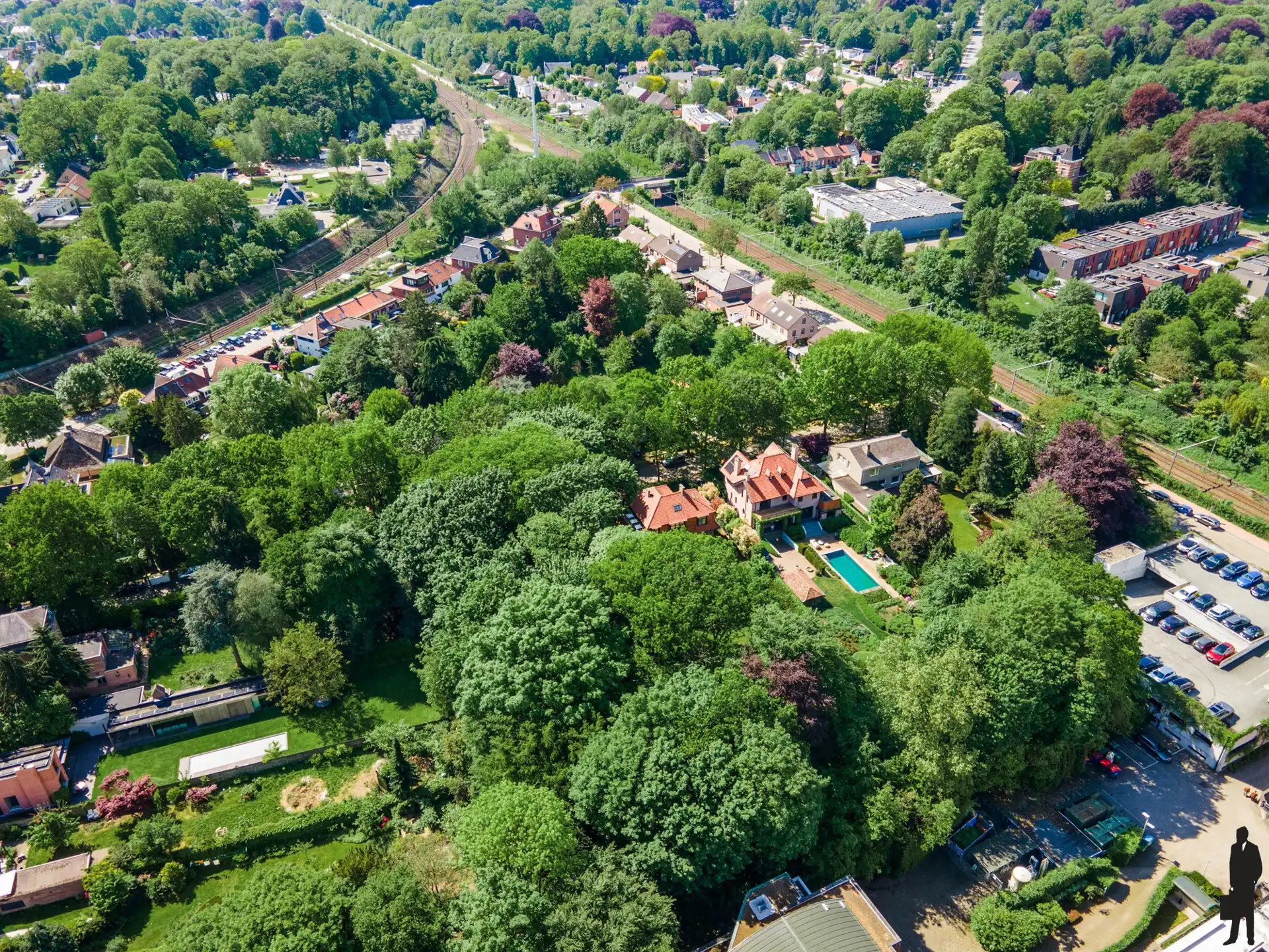 Exclusieve bouwgrond voor HOB in een groene oase te Mortsel foto 4