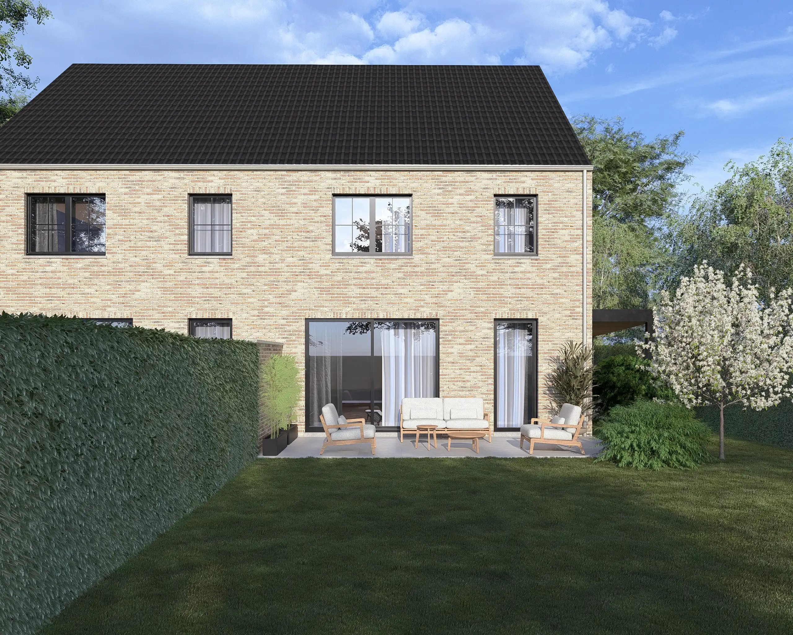TE KOOP: Twee halfopen nieuwbouwwoningen op ruime percelen tot 6a 65ca in Gerdingen (Bree) foto 7