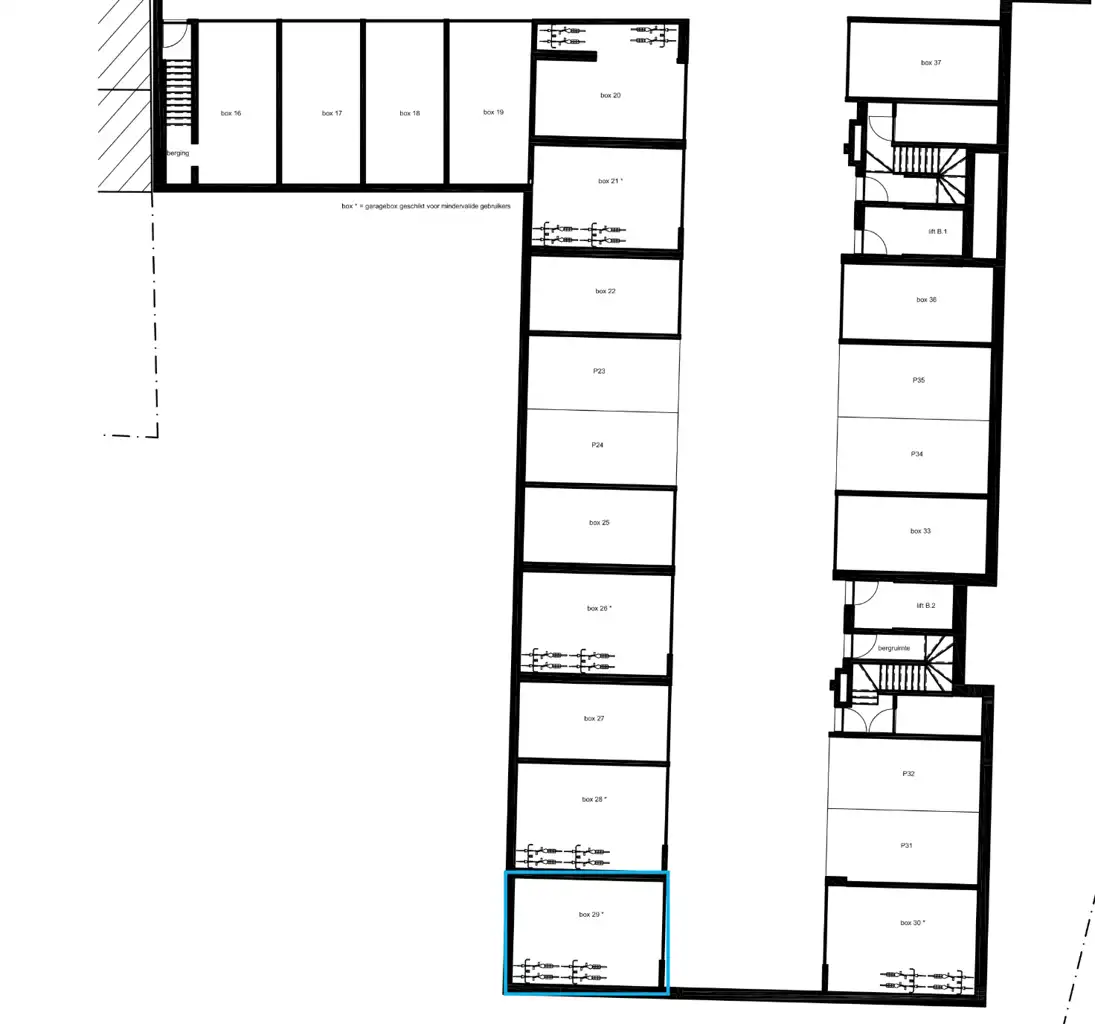 Ondergrondse garage box foto 2