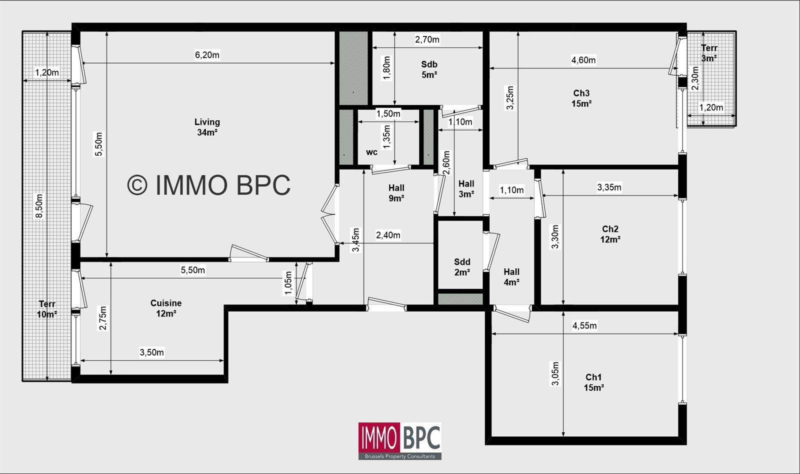 dit prachtige appartement in Ganshoren, waar ruimte, comfort en een indrukwekkend uitzicht  foto 27