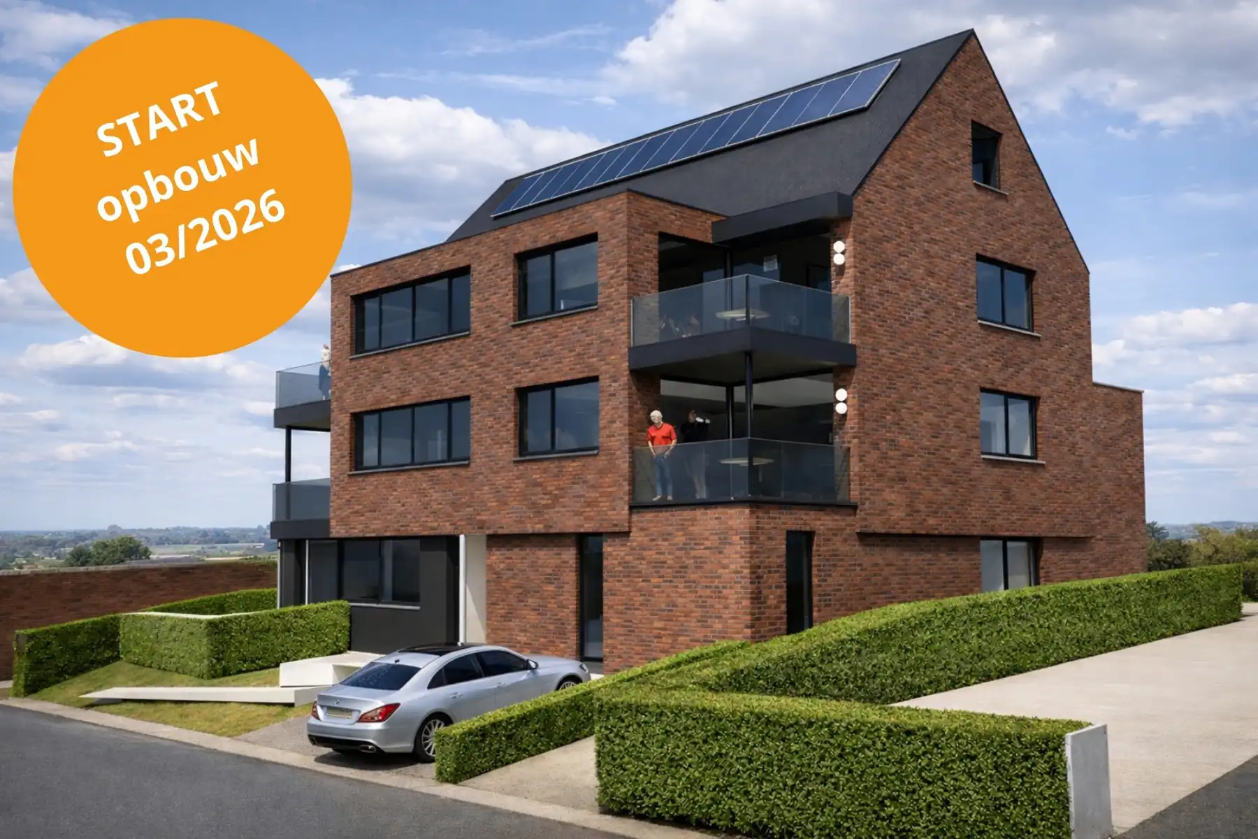 Nieuwbouw duplex met 2 slaapkamers en 2 terrassen foto {{pictureIndex}}