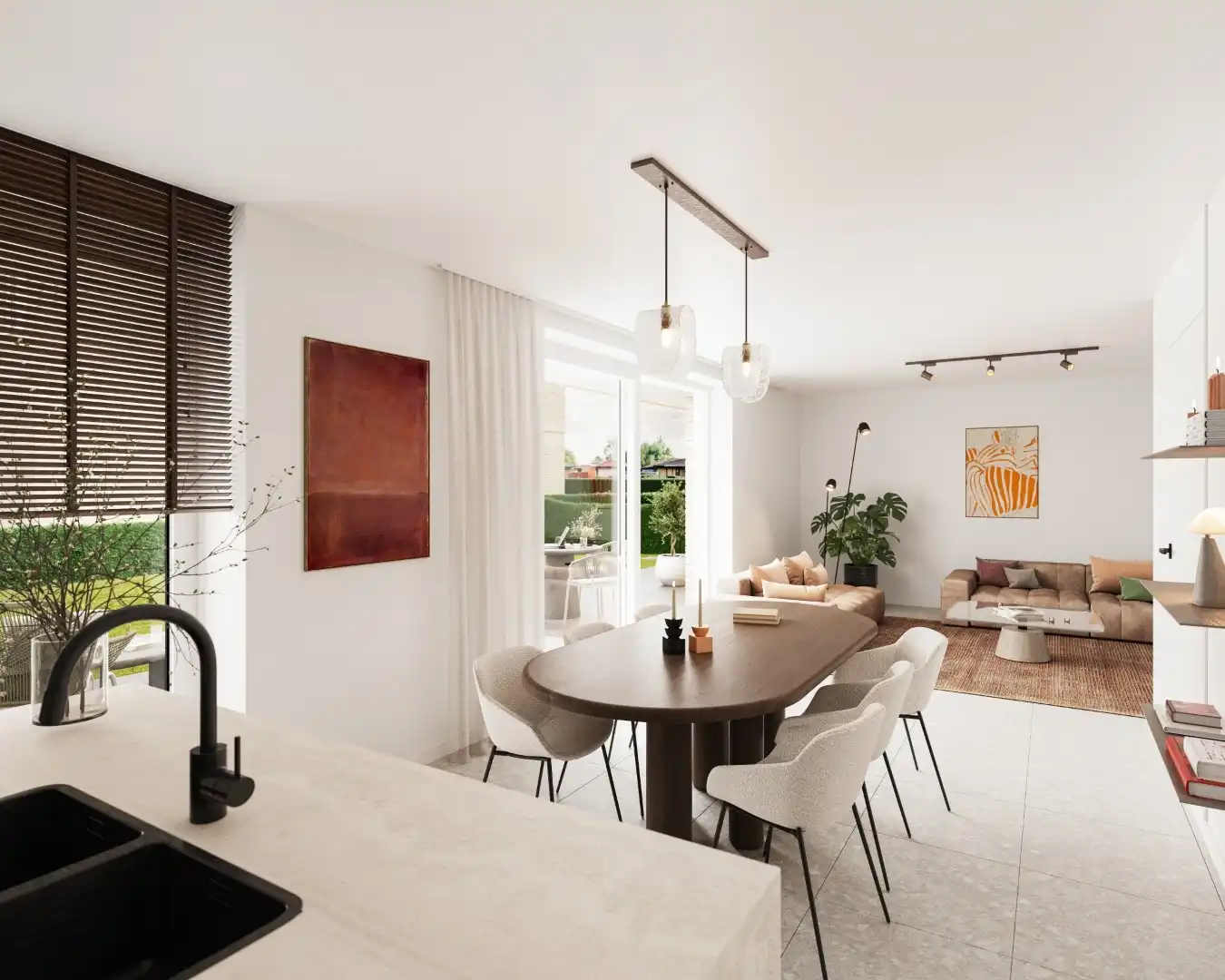 Ruim 3-slaapkamerappartement met tuin foto 5