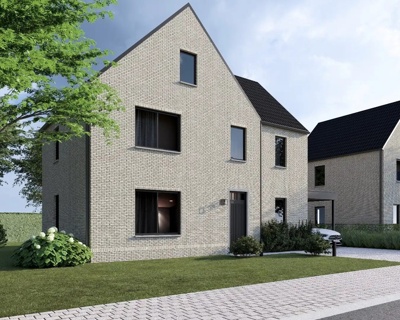 Nieuwbouwproject van 2 vrijstaande nieuwbouwwoningen op percelen van 6are en 6a22ca op een rustige locatie te Neeroeteren!  foto 6