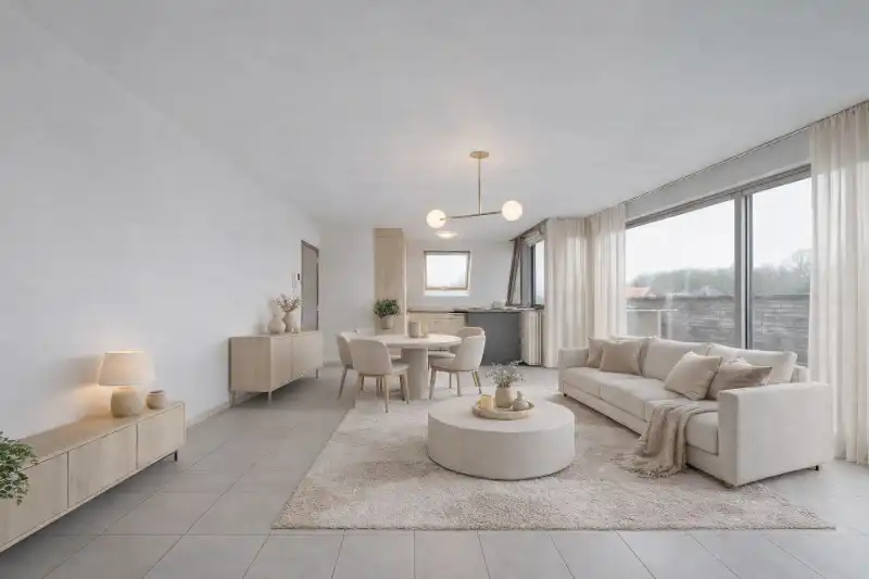 Dit prachtig en ruim appartement met één van de mooiste terrassen te Evergem is gelegen in de Kapellestraat foto 2