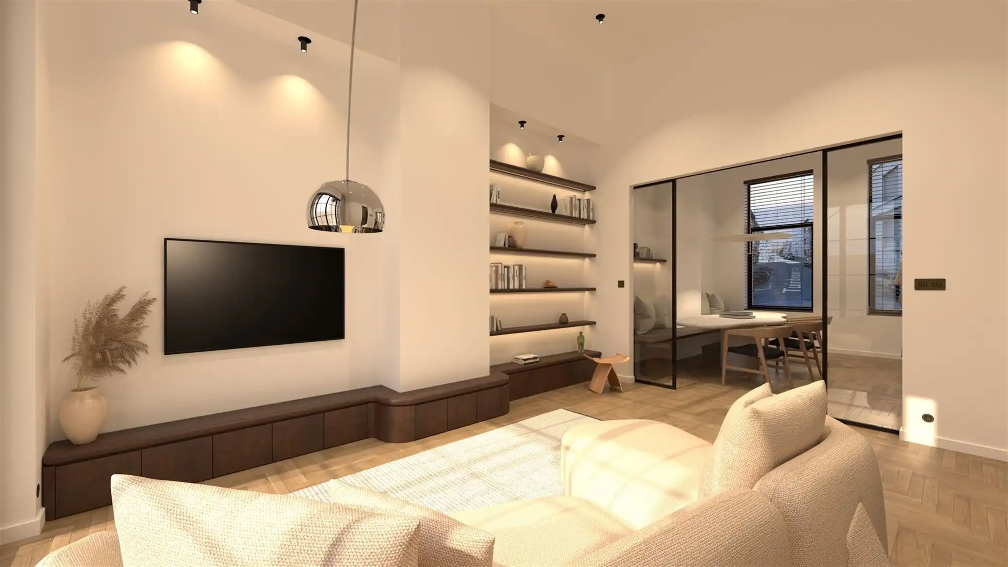 Energetisch gerenoveerd gelijkvloers appartement met stadstuin foto {{pictureIndex}}