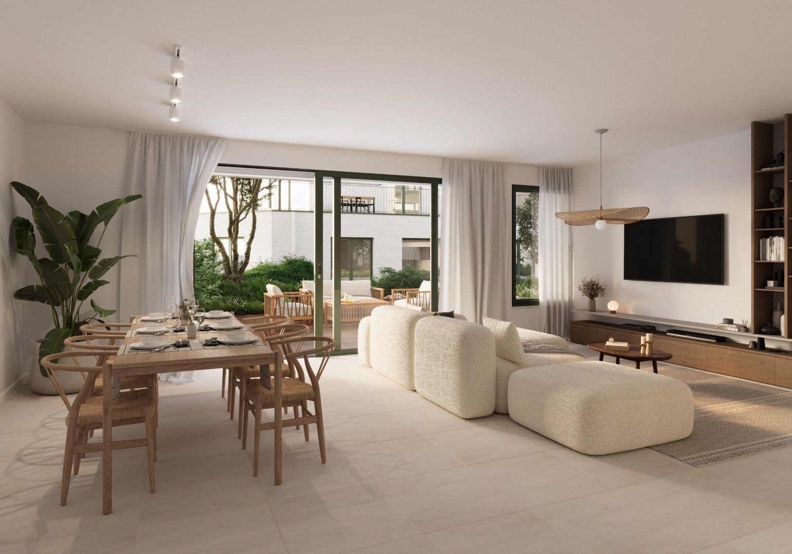 2-slpk app. met terras & zicht op groene binnentuin foto {{pictureIndex}}