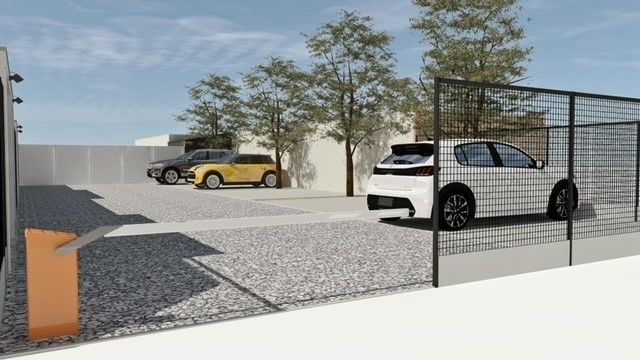 Gunstig gelegen parkeersite (9 plaatsen) te Emelgem foto 2