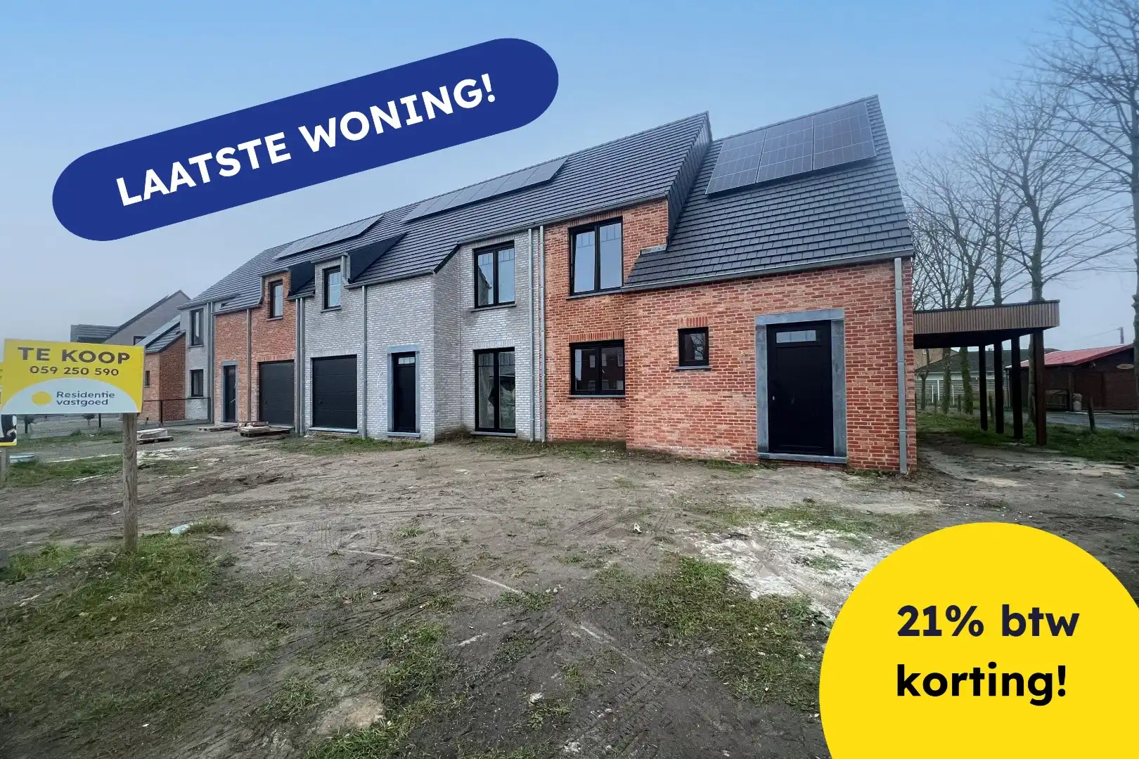 NIEUWBOUWZATERDAG 21/3 10u - 12u - ACTIE BTW WEG ERMEE! - Ruime 4-slaapkamer woning op boogscheut van centrum Eernegem foto {{pictureIndex}}