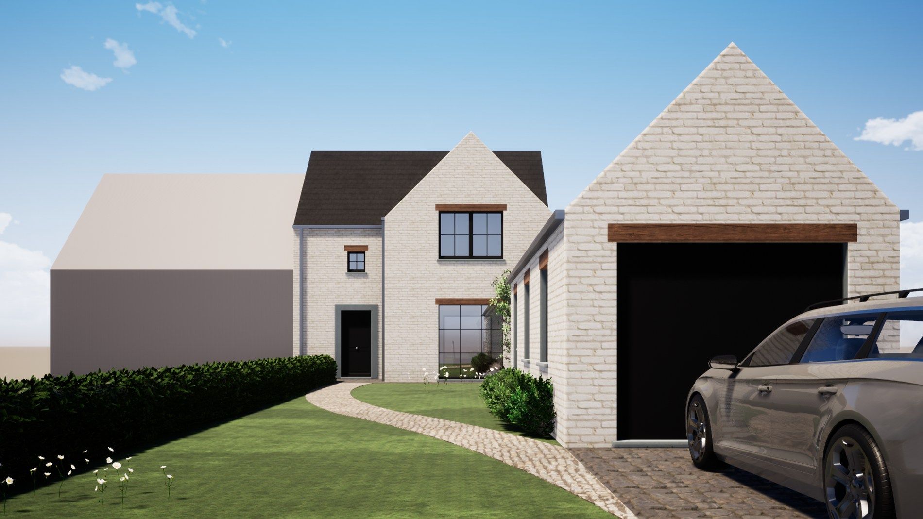 Ruime nieuwbouwwoning in landelijke setting te Kortemark foto 2