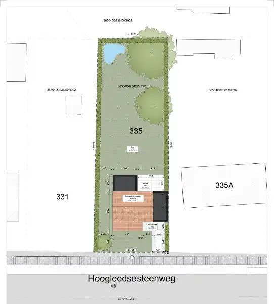 Roeselare-Hoogleedsesteenweg. Bouwgrond van +/- 875m2, sloop -en wederopbouw kan aan 6% btw onder voorwaarden. Ideaal voor VILLABOUW, PRAKTIJK, KANTOOR... op topligging. Goede passage! foto 2