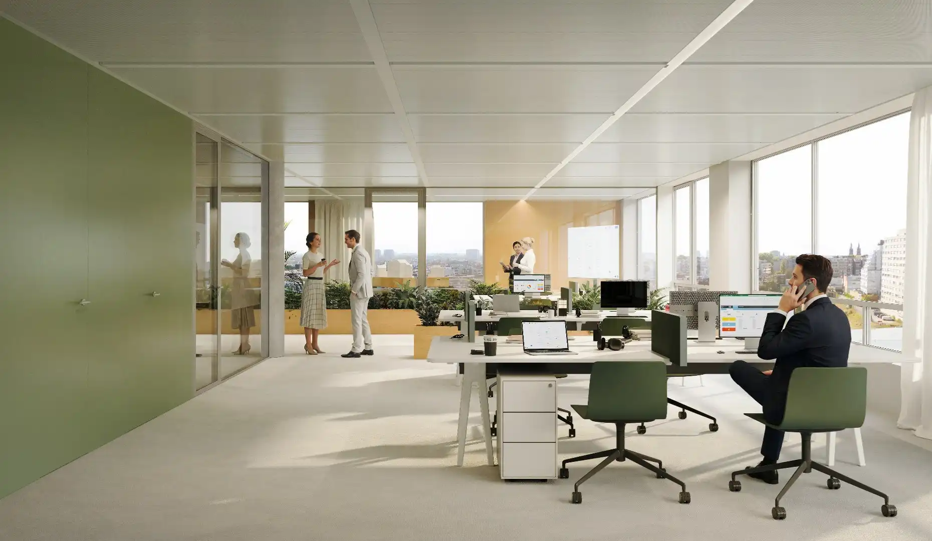 Kantoren te huur  in Kievit Building naast Centraal Station in Antwerpen foto 4